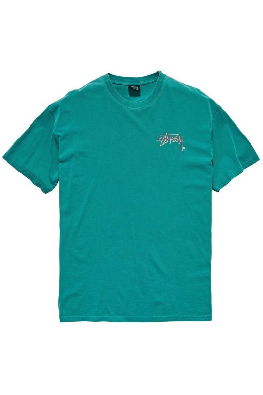 Stussy Mens Shadow Stock SS T Shirt Blue - AIUMJ7429